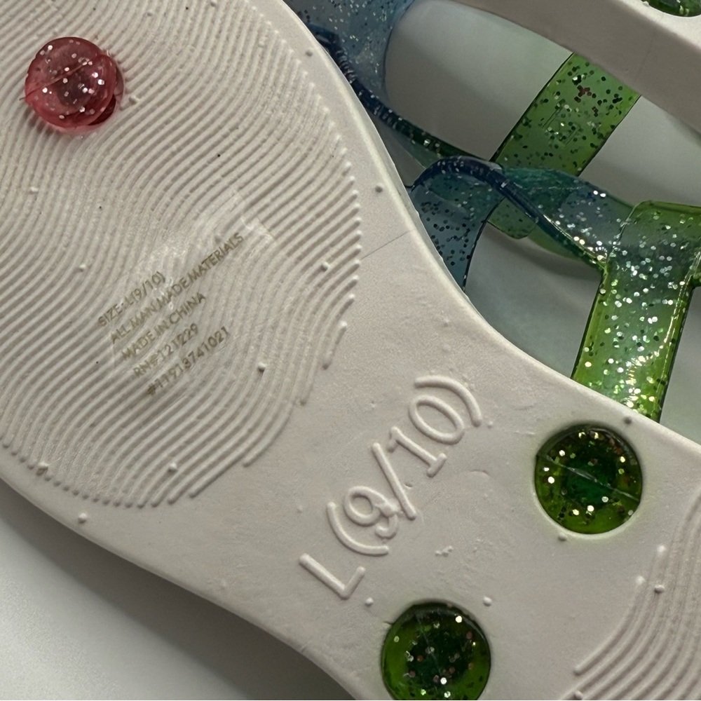 Girls Colorful Glitter Sandals - Picture 8 of 8
